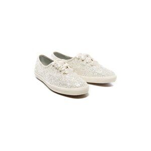 Keds X Kate Spade New York WF53272 Glitter Sneakers Cream ( 9 )